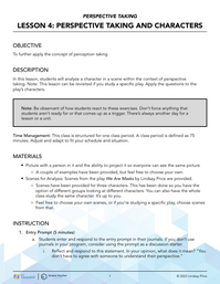 Perspective Taking and Characters