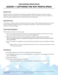 Capturing the Way People Speak