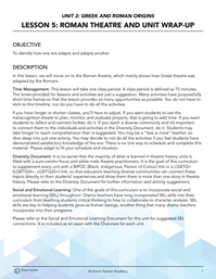 Roman Theatre and Unit Wrap-up