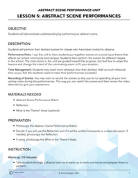 Abstract Scene Performances