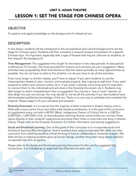 Set the Stage for Chinese Opera