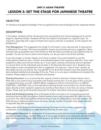 Set the Stage for Japanese Theatre