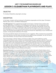 Elizabethan Playwrights and Plays