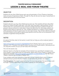 Boal and Forum Theatre