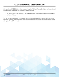 Close Reading Analysis of It's Always Loud in the Balcony