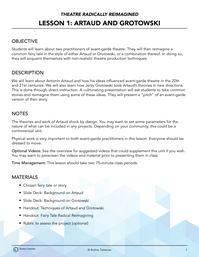 Artaud and Grotowski