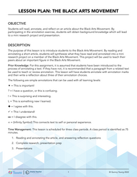 The Black Arts Movement