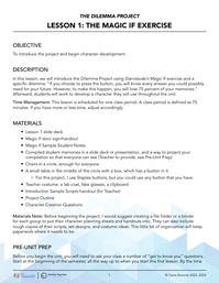 The Magic If Exercise