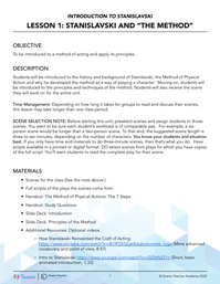 Stanislavski and "The Method"