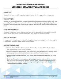 Strategy/Plan/Process