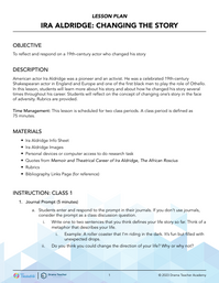 Ira Aldridge: Changing The Story