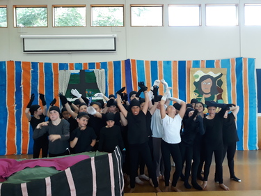 From the Witherlea School production (Marlborough, New Zealand). Directed by PJ Muir.
