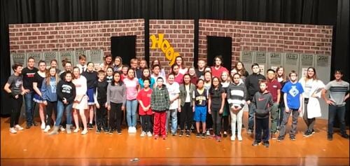 From the Washington Jr. High School production (Manitowoc, WI). 
