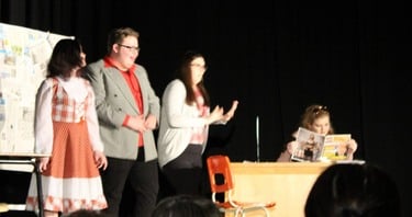 From the John Burke High School production (Grand Bank, NL). 
