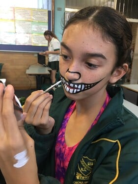 From the Woonona High School production (Woonona, New South Wales, Australia). Directed by Amber King.
