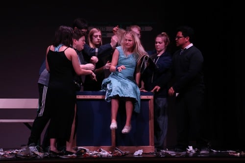 From the Esterhazy High School production (Esterhazy, SK). Directed by Jeannine LeSann.

