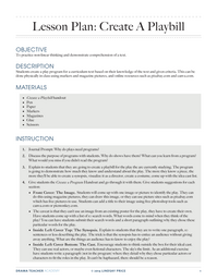 Create A Playbill