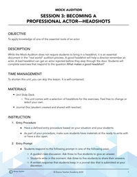 Becoming a Professional Actor - Headshots