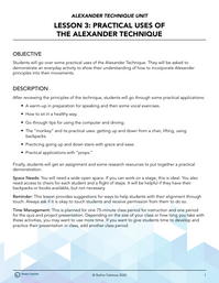 Practical Uses of the Alexander Technique