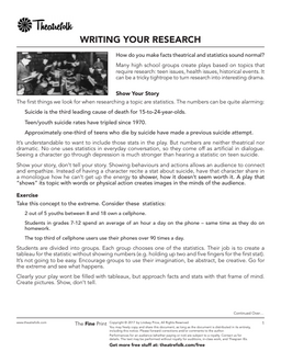 Writing Your Research