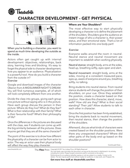 Character Development - Get Physical