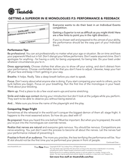 Getting a Superior in IE Monologues Part 3